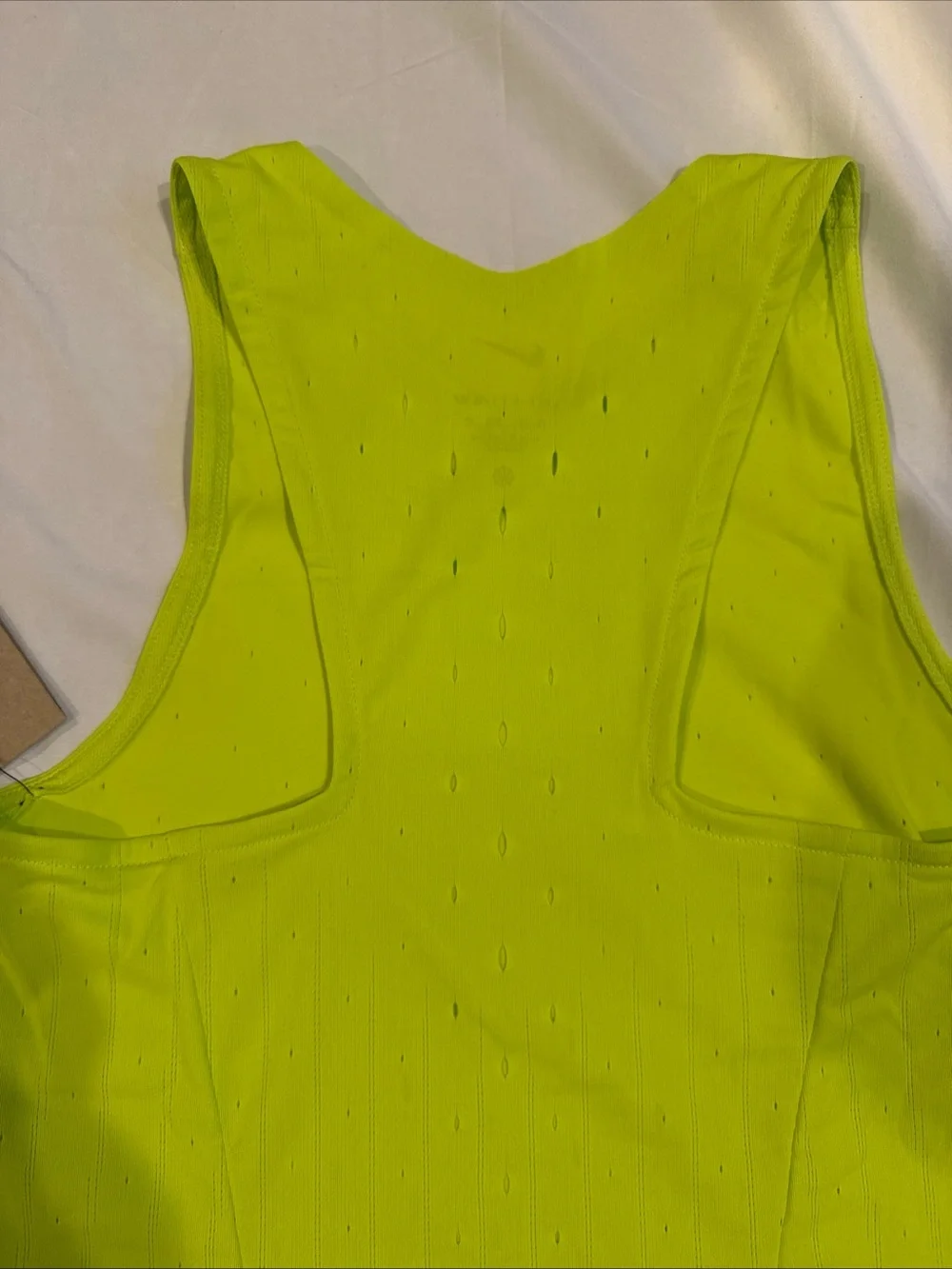 NWT Nike Dri-FIT ADV AeroSwift Running Women's XS Singlet Cyber Green FN2504 - Picture 8 of 8
